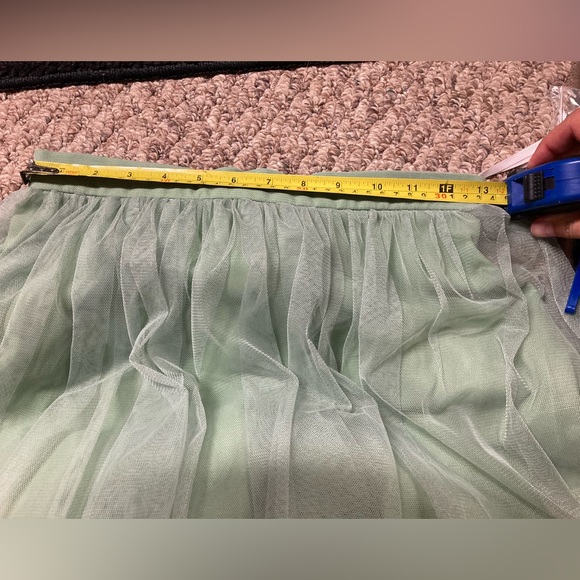 Tulle & Chantilly TBQP346 moss green tulle skirt - Picture 7 of 7